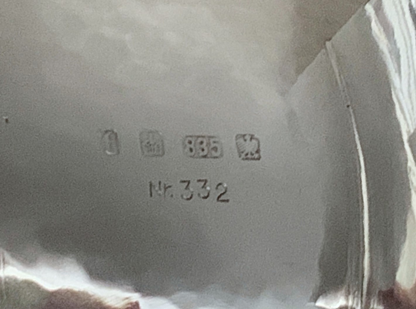 David Gumbel, Art Deco Silberschale, 835er Bruckmann Heilbronn