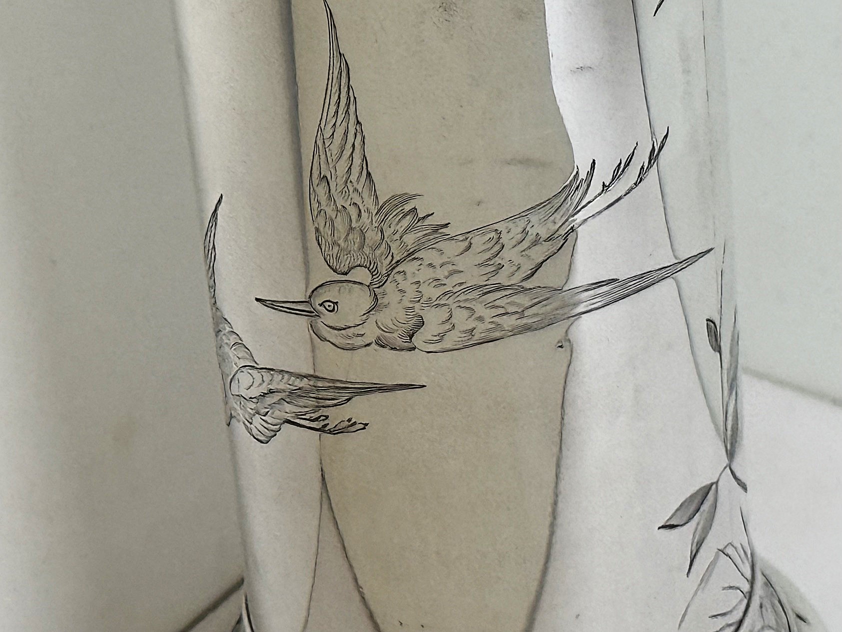 Tiffany & Co., New York, Union Square, ca. 1880–1891 Japonesque Sterling Silber Vase