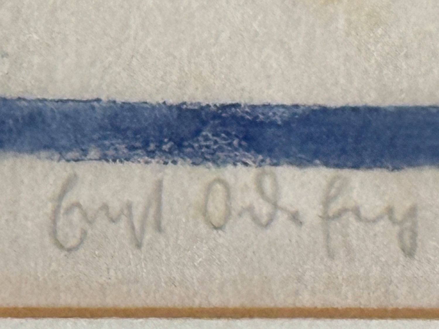 Ernst Odefey (1882–1964), „Segelpartie“, originaler Farbholzschnitt um 1915, handsigniert, mit zwei Personen in einem Segelboot.