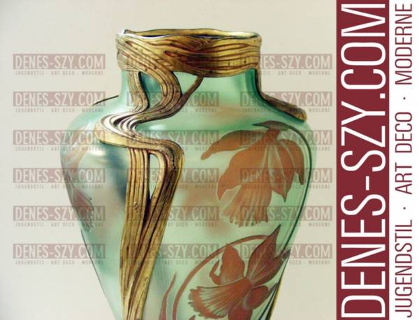 ORIVIT Jugendstil Zinn Vase 2545 A, Köln 1900