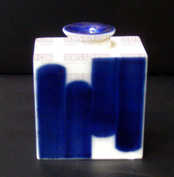 Boîte à thé en porcelaine, Motif / forme URBINO, Conception: Trude Petri 1953, Louise Koch (décor), Exécution: StPM Berlin, porcelaine