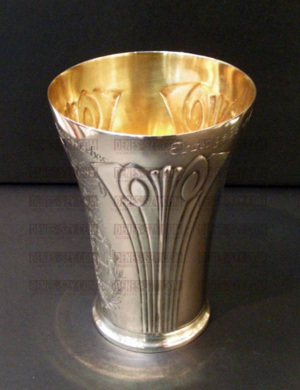 Bicchiere d'argento Art Nouveau, Bruckmann Heilbronn
