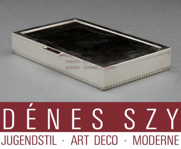 Georg Jensen silver Bernadotte Design Art Deco box 825
