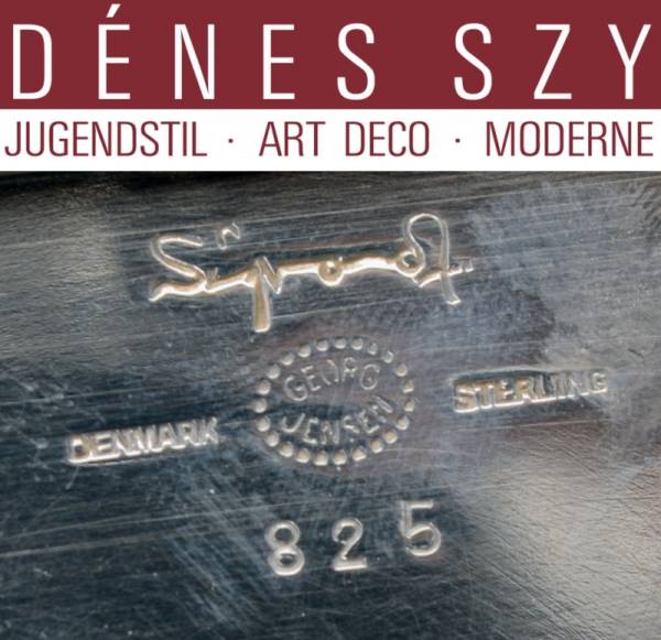 Georg Jensen silver Bernadotte Design Art Deco box 825