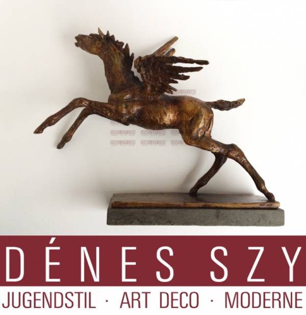 Renée SINTENIS: Pegasus. Bronze Figur, Berlin 1952