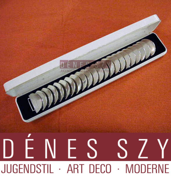 Georg Jensen silver, Astrid Fog jewelry, disk bracelet 169