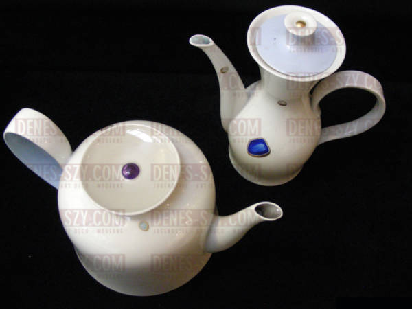 KPM Royal Berlin, Design Griemert, porcelain tea pot, decor by von Unruh